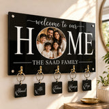 Elegant Family Welcome Key Holder Frame