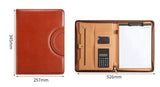 PU Leather A4 File Folder Padfolio Writing Pad