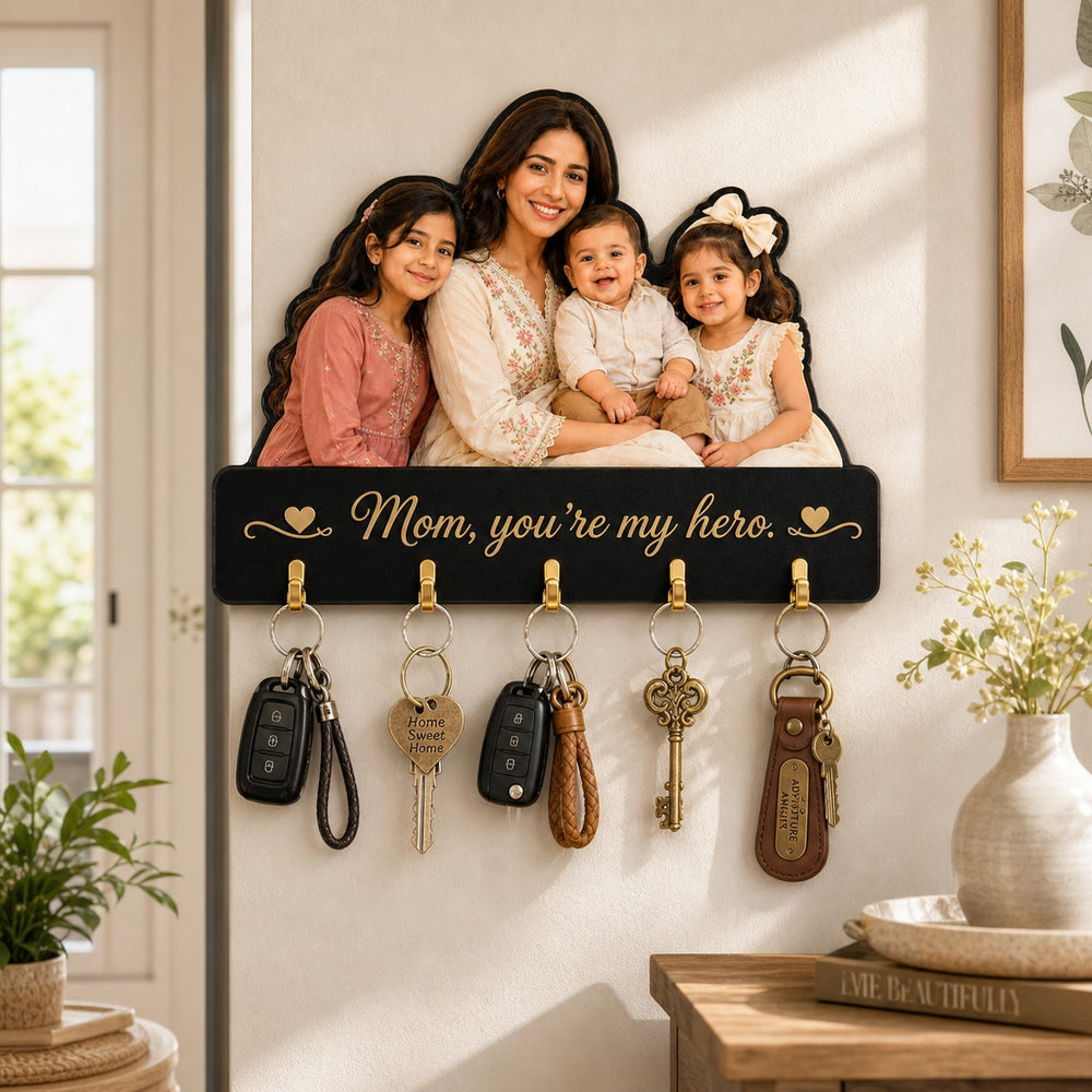 Personalized Family Love Key Holder Frame