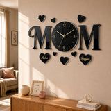 Acrylic Wall Clock for Love Shape Mirror