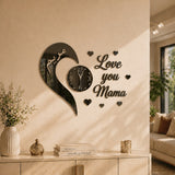 3D Kitchen Clock Wall Decor