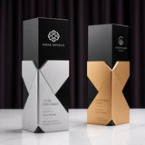 Black Crystal Glass Awards Trophy