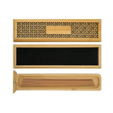 Wooden Incense Burner Holder with Drawer Includes 10 Pcs Oud Sticks