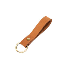 PU Leather Key Chain Braided Woven Rope Wide Leather
