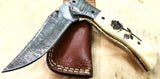 Damascus Folding Knife