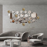 3D Mirror Wall Stickers, EEEkit Self-Adhesive Round Acrylic Wall Decals DIY