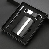 Elegant Card Holder and Keychain Gift Set