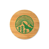 Double Wall Clear Glass Mug with Bamboo Lid