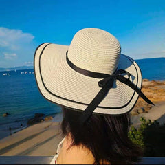 Women Summer Casual Wide Brim Beach Cap