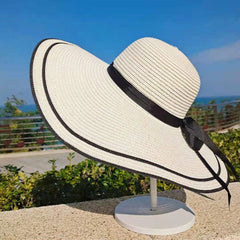 Women Summer Casual Wide Brim Beach Cap