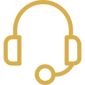 Customer support headset icon
