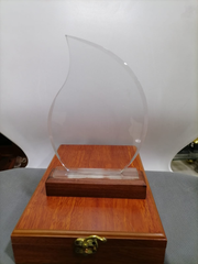 Crystal Trophy with Printing & Engraving