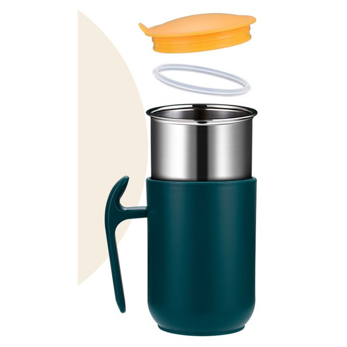 304 Stainless Steel Coffee Mug With Lid and Handle