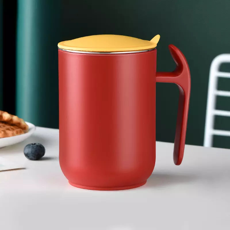 304 Stainless Steel Coffee Mug With Lid and Handle