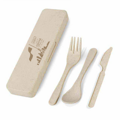 HELLA - eco-neutral 3 Pcs Wheat Straw Cutlery Set