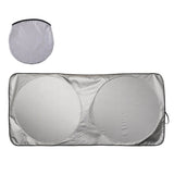 Tipato Silver / Black Polyester Sunshades - Gifto Graphics