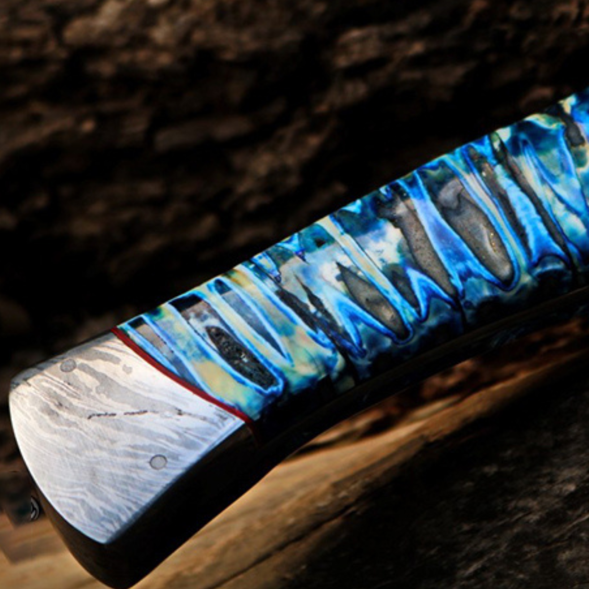 Azure Dragon Knife 16 Long 11 Blade 28 Ounce Hunting Fixed Blade Damascus Bowie Knife