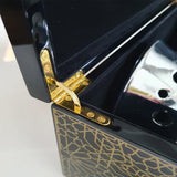 Black wooden box with glossy finish - Gifto Graphics