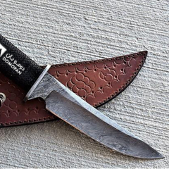 Black Rat Snake 12? Long 7?Blade ? 11oz Damascus steel Hunting Fixed Blade Bowie Survival Handmade Knife
