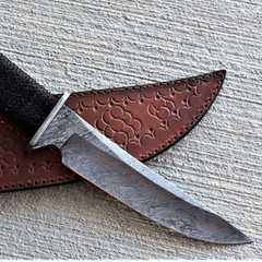 Black Rat Snake 12? Long 7?Blade ? 11oz Damascus steel Hunting Fixed Blade Bowie Survival Handmade Knife