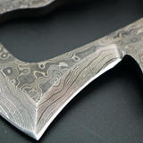 Black kite 18 Inches Long 7 inches Head Damascus Tomahawk Axe Multi Purpose Axe black mamba knives