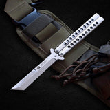 Brown Argus D2 Tool Steel Filipino Balisongs butterfly Knife