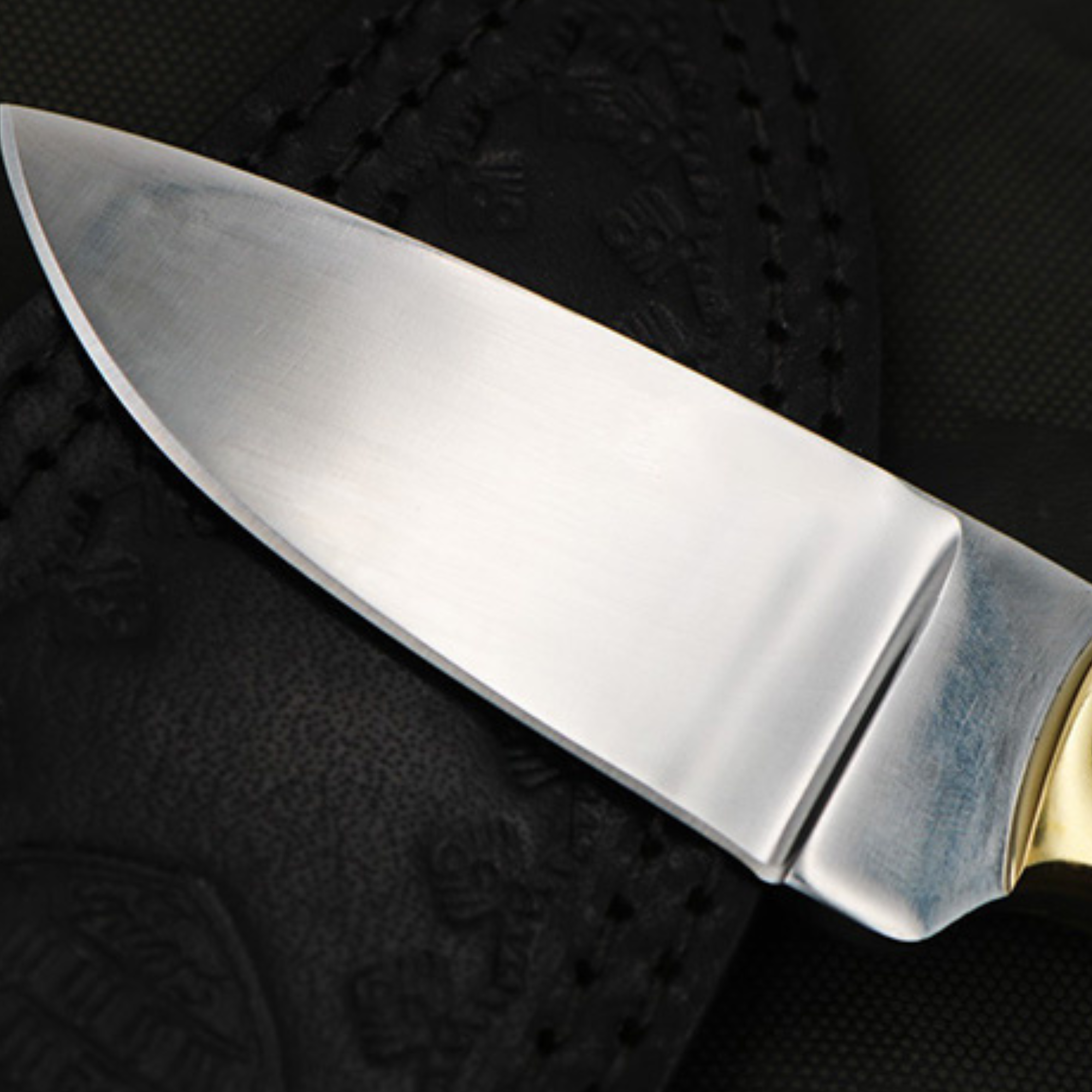 Camel 440c Knife 6.5 in Long 3 in Blade 9 Ounce Mirror Polished Skinner Knife with Camel Bone Handle Handmade Word Class Knives