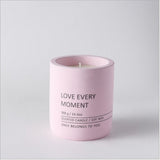 Set of 5 Customized Luxury Home Decoration Ceramic Scented Candles Handmade