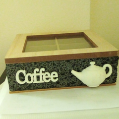 Customized Wooden Coffee Mug Box