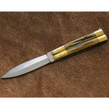 D2 tool steel Filipino Balisongs butterfly Stainless Steel brass with bone Inserts