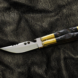 D2 tool steel Filipino Balisongs butterfly Stainless Steel buffalo horn Inserts