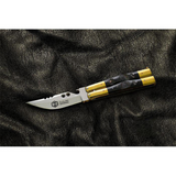 D2 tool steel Filipino Balisongs butterfly Stainless Steel buffalo horn Inserts