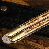 D2 tool steel Filipino Balisongs butterfly Stainless Steel dye bone Inserts