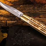 D2 tool steel Filipino Balisongs butterfly Stainless Steel dye bone Inserts