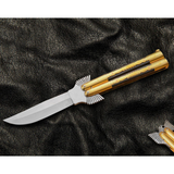 D2 tool steel Filipino Balisongs butterfly Stainless Steel ebony wood Inserts