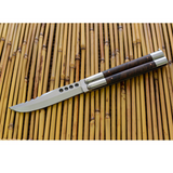 D2 tool steel Filipino Balisongs butterfly Stainless Steel rose wood Inserts