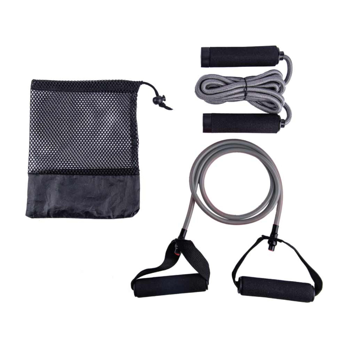 DASSEL Exercise Kit - Set of Skipping Rope & Resistance Tube