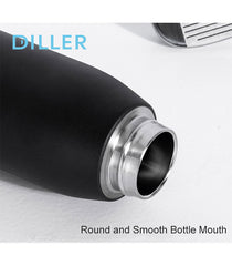 Double Wall Insulated Stainless Steel Metal Thermal Vacuum Flask Tea Thermos - Gifto Graphics