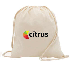 Drawstring Backpack In 100% Cotton Fabric - Gifto Graphics