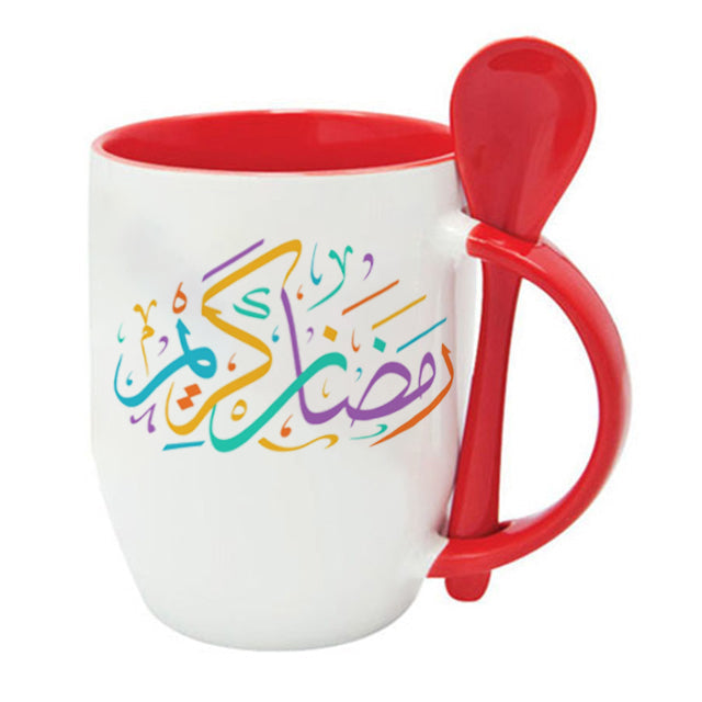 Personalized Two color Spoon Mugs