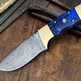 Galaxy Knife 9? Long 4?Blade ? 8 oz Hunting Fixed Blade Bowie Skinner Survival Handmade Damascus Knife