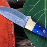 Galaxy Knife 9? Long 4?Blade ? 8 oz Hunting Fixed Blade Bowie Skinner Survival Handmade Damascus Knife