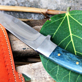 Green Fish Knife 9? Long 4.5?Blade ? 9oz 440c stainless steel Hunting Fixed Blade Bowie Skinner Survival Handmade Knife