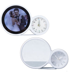 Sublimation Blanks magic Mirror clock with Aluminum Sheet