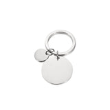 Stainless Steel Round Key Chain for Engrave
