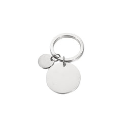 Stainless Steel Round Key Chain for Engrave