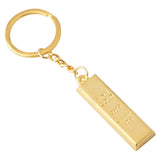 Metal Novelty 3D Gold Bar Shaped Keychain
