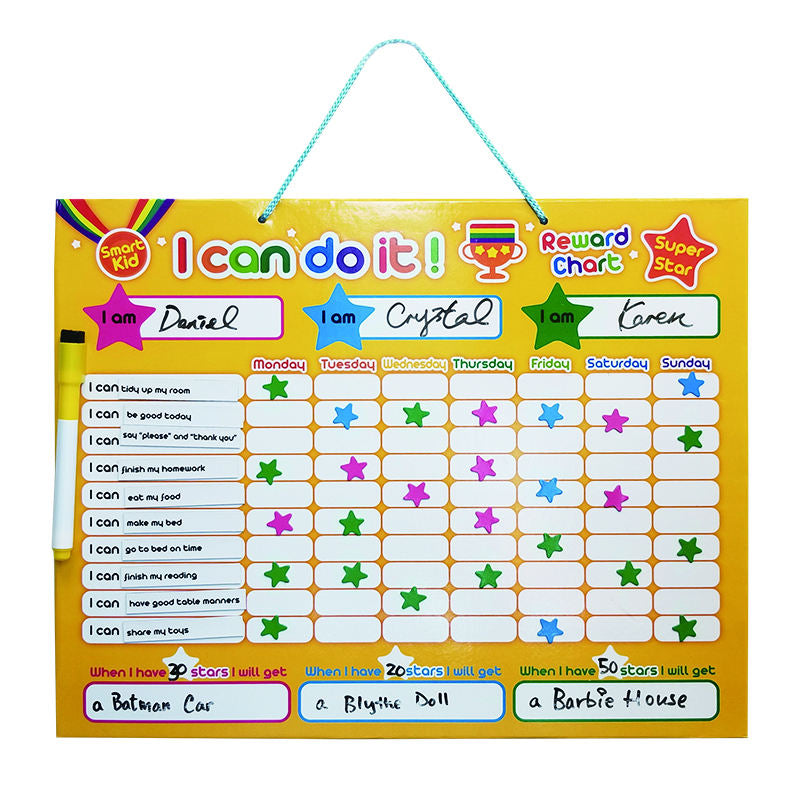 Magnetic Learning Behavior Chart For Kids – Gifto Graphics