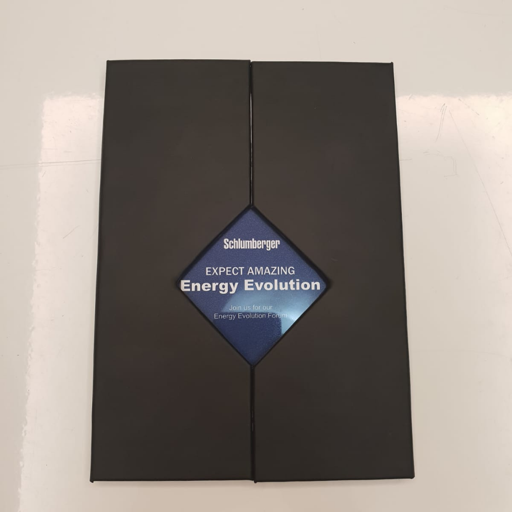 HD Metal Photo Panel Invitation Card with PU Leather Envelope
