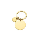 Stainless Steel Round Key Chain for Engrave